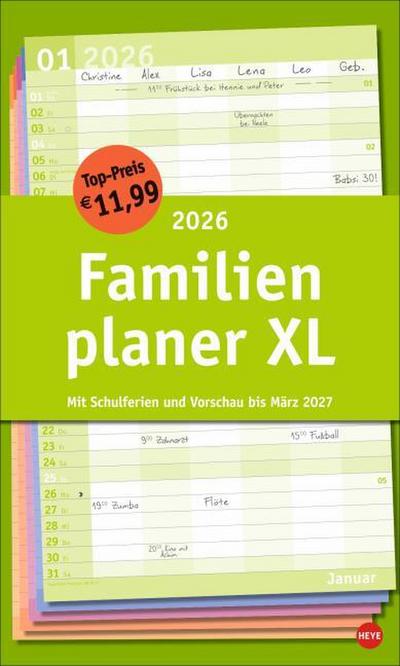 Basic Familienplaner XL 2026