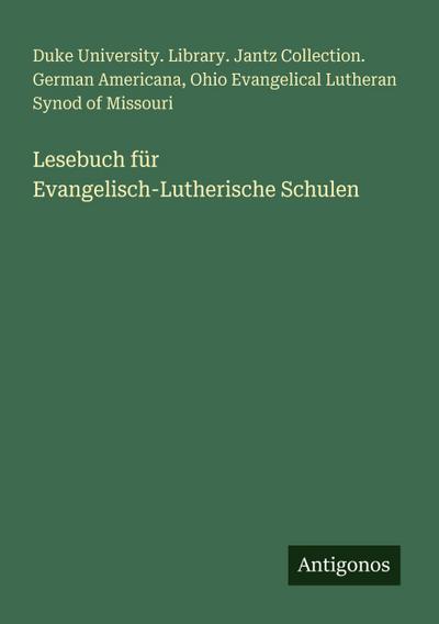 Lesebuch für Evangelisch-Lutherische Schulen