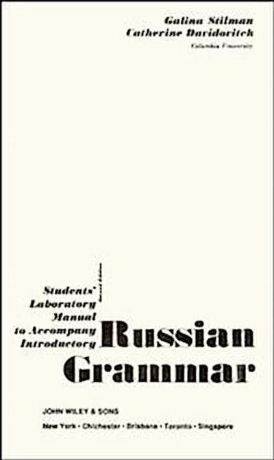 Stilman, G: Students&#8242; Laboratory Manual to accompany I