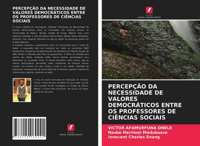 PERCEPÇÃO DA NECESSIDADE DE VALORES DEMOCRÁTICOS ENTRE OS PROFESSORES DE CIÊNCIAS SOCIAIS