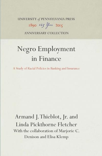 Negro Employment in Finance