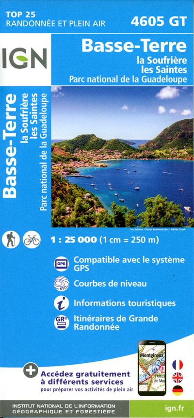 Basse Terre - Les Saintes - La Désirades 1:25 000