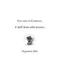 Una sera in Camerata