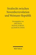 Strafrecht zwischen Novemberrevolution und Weimarer Republik