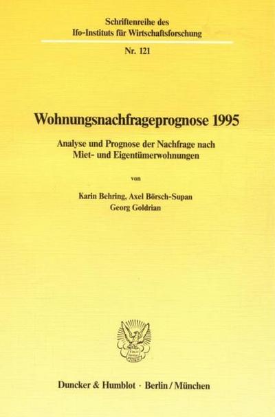 Wohnungsnachfrageprognose 1995.