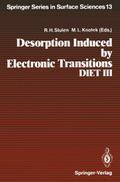 Desorption Induced by Electronic Transitions, DIET III