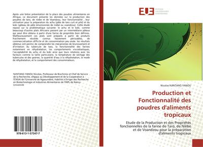Production et Fonctionnalité des poudres d'aliments tropicaux - Nicolas Njintang Yanou