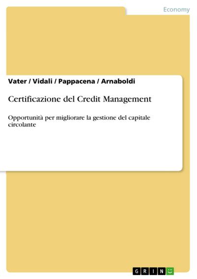 Certificazione del Credit Management - Vater