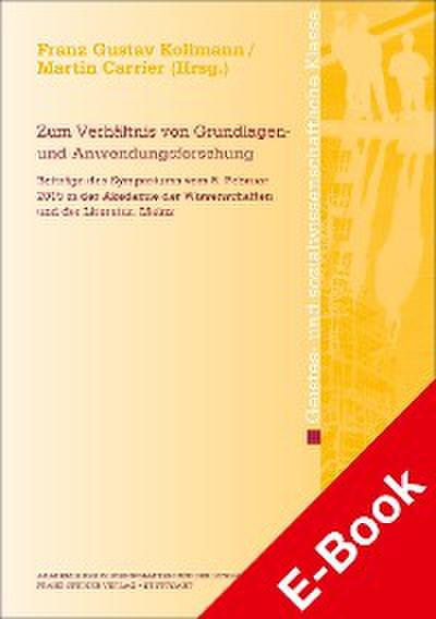 Zum Verhältnis von Grundlagen- und Anwendungsforschung