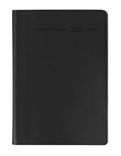 Taschenkalender Buch PVC schwarz 2018