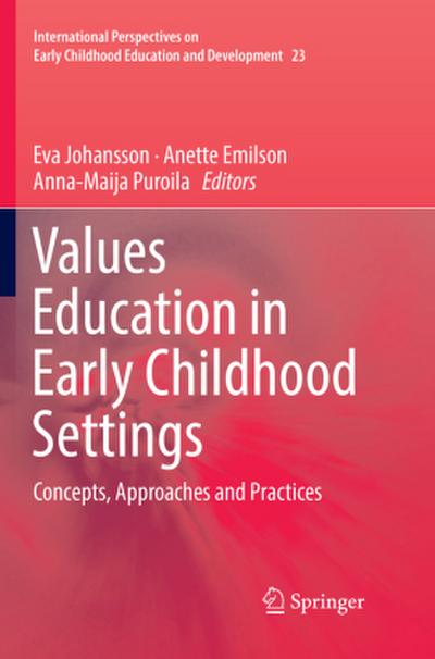 Values Education in Early Childhood Settings