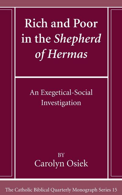 Rich and Poor in the Shepherd of Hermas