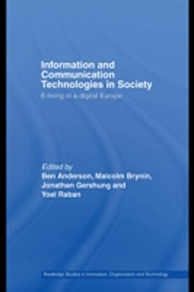 Information and Communications Technologies in Society