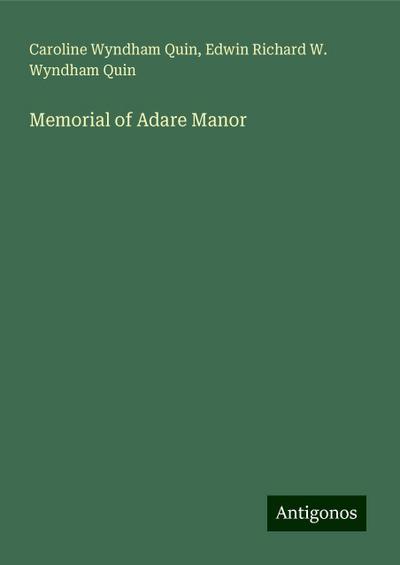 Memorial of Adare Manor