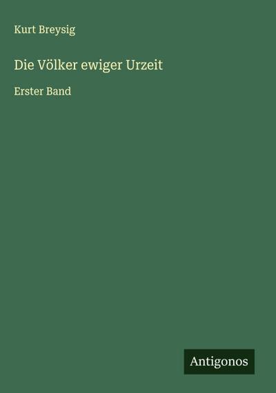 Die Völker ewiger Urzeit