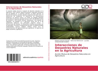 Interacciones de Desastres Naturales en la Agricultura