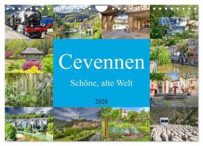 Cevennen - Schöne alte Welt (Wandkalender 2026 DIN A4 quer), CALVENDO Monatskalender