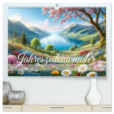 Jahreszeitenwunder: Ein Jahr in Bildern (hochwertiger Premium Wandkalender 2026 DIN A2 quer), Kunstdruck in Hochglanz