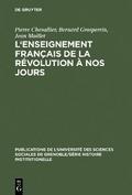 L’Enseignement français de la Révolution à n