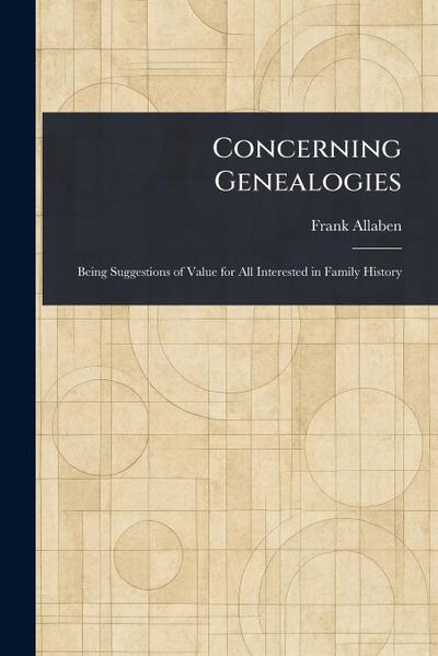 Concerning Genealogies