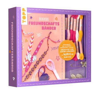 Kreativ-Set Zuckersüße Freundschaftsbänder. Mit Anleitungsbuch und Material