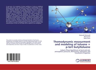 Themodynamic measurment and modeling of toluene + p-tert butyltoluene