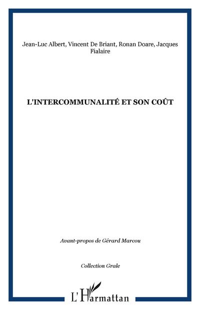 L’intercommunalité et son coût