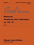Variationen über Volksweisen: Nach Autographen und Originalausgaben. op. 105 + 107. Klavier allein oder mit Begleitung einer Flöte ad libitum. (Wiener Urtext Edition)