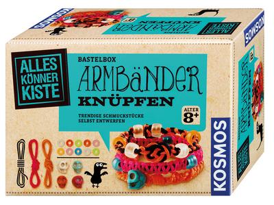 KOSMOS 604158 - AllesKönnerKiste Armbänder knüpfen. DIY-Bastelset für Mädchen und Jungen ab 8 Jahren, das ideale Geschenk-Set für den Kindergeburtstag