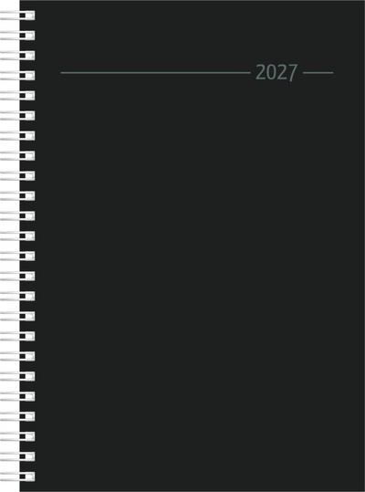Wochenplaner Balacron schwarz A5 Ringbuch 2027 