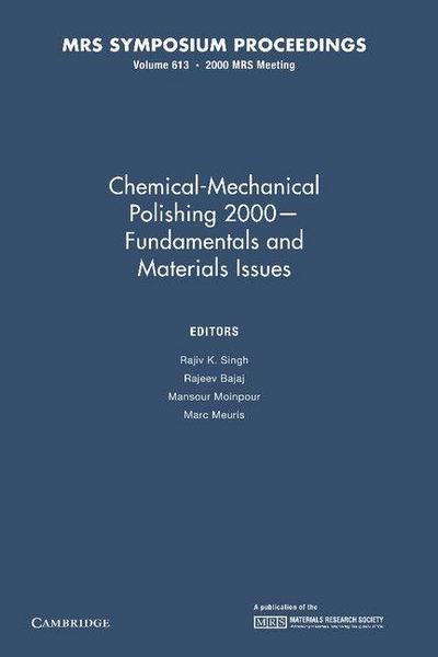 Chemical-Mechanical Polishing 2000 Fundamentals and Materials Issues