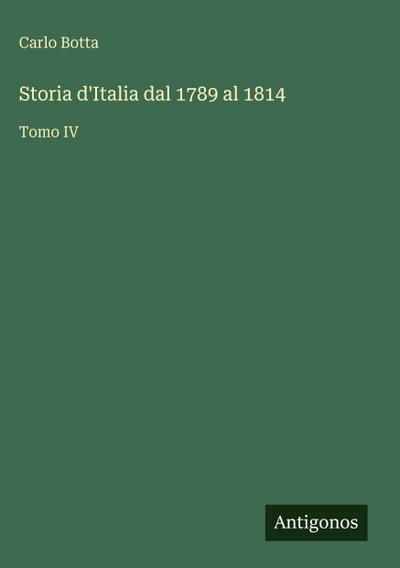 Storia d’Italia dal 1789 al 1814