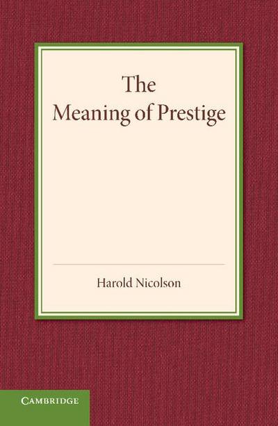 The Meaning of Prestige