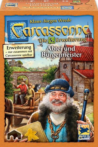 Hans im Glück Schmidt Spiele 48257 Carcassonne, Abtei und Bürgermeister, Erweiterung 5, Edition, Spiel und Puzzle
