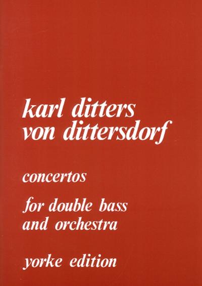 Concertos for double bass andorchestra for double bass and piano
