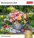 Blumenpracht Postkartenkalender 2026 - Wochenkalender mit 53 Postkarten