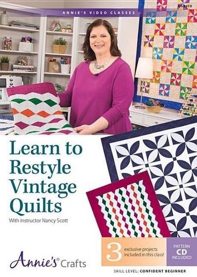 Learn to Restyle Vintage Quilts Pattern Book with Interactive DVD