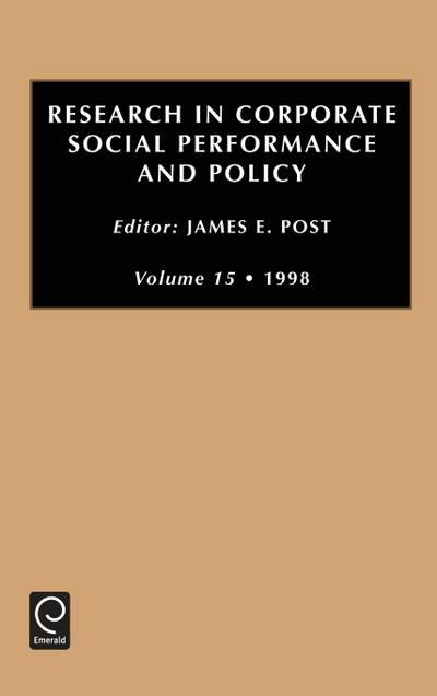Research in Corporate Social Performance and Policy