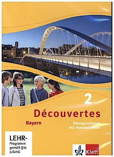 Découvertes 2. Ausgabe Bayern. Übungssoftware mit Vokabeltrainer, Einzellizenz 2. Lernjahr