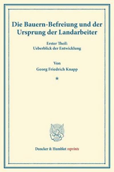 Die Bauern-Befreiung und der Ursprung der Landarbeiter