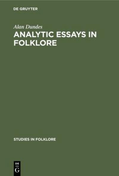 Analytic Essays in Folklore