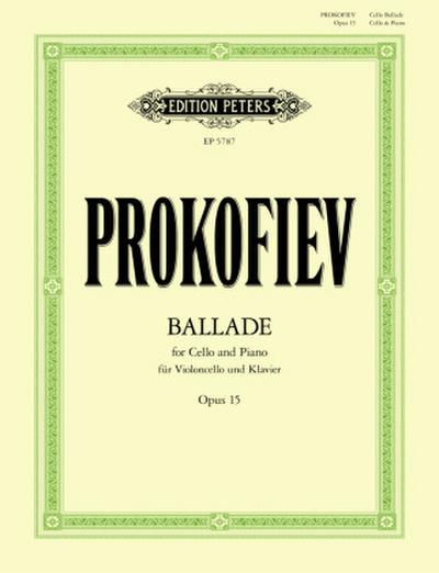 Ballade for Cello and Piano Op. 15