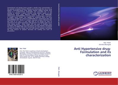 Anti Hypertensive drug- Formulation and its characterization