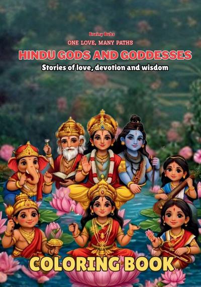 Hindu Gods and Goddesses Coloring Book