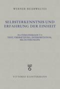 Selbsterkenntnis und Erfahrung der Einheit
