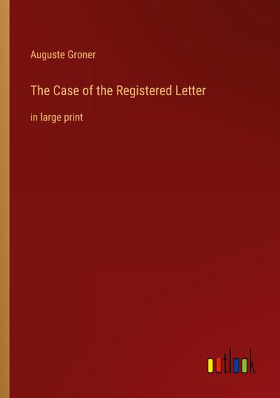 The Case of the Registered Letter