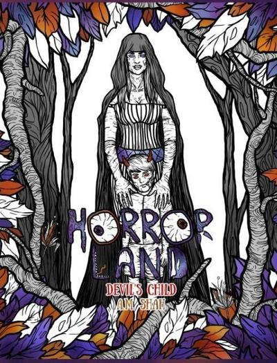 Adult Coloring Book Horror Land