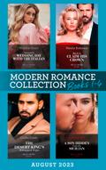 Modern Romance August 2023 Books 1-4: Innocent’s Wedding Day with the Italian / Back to Claim His Crown / The Desert King’s Kidnapped Virgin / A Son Hidden from the Sicilian