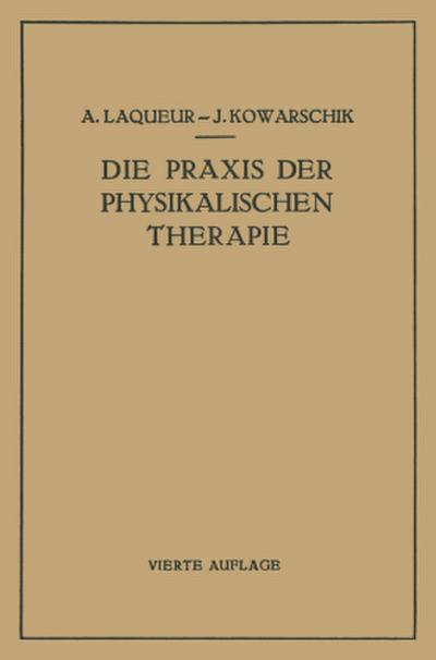 Die Praxis der Physikalischen Therapie