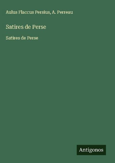 Satires de Perse
